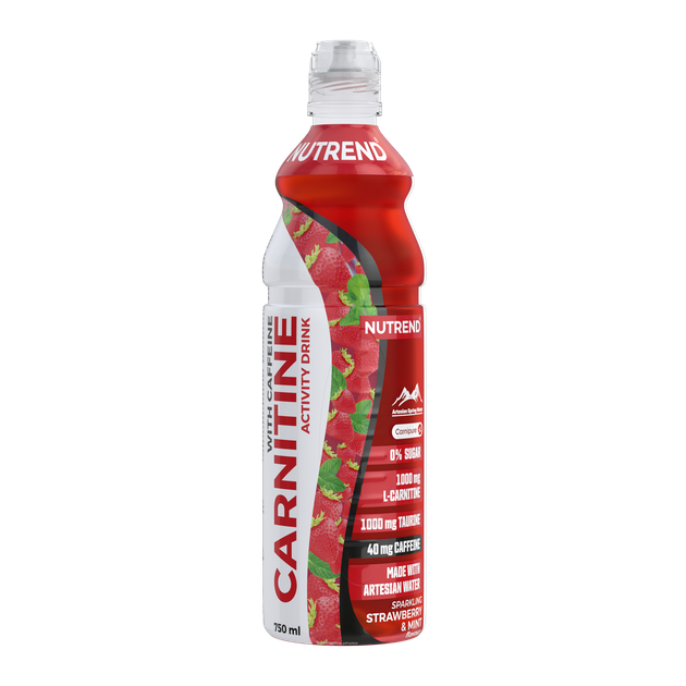 Напій з карнітіном Nutrend Carnitine Activity Drink, 750 мл., Полуниця-мята - Фото 1 Напій з карнітіном Nutrend Carnitine Activity Drink, 750 мл., Полуниця-мята - зображення 1