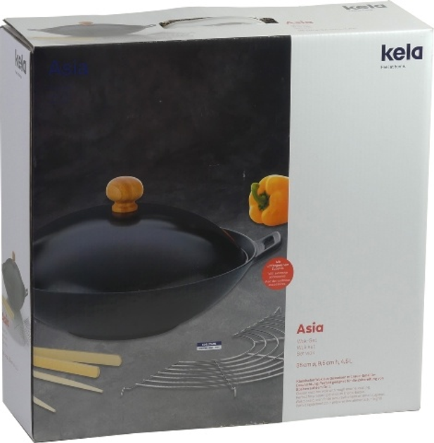 Zestaw Kela Asia wok żeliwny 36 cm + akcesoria 5 el (4025457779435) - obraz 5
