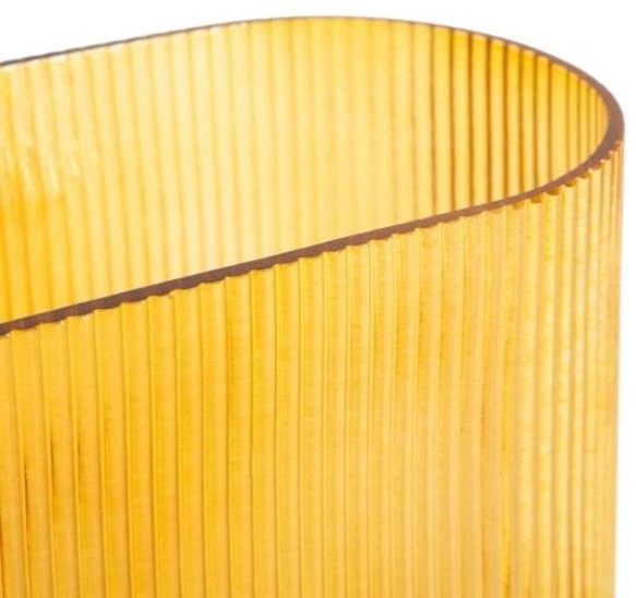 Ваза Homla Amer скляна Медова 20 x 10 x 18.5 см (5906496750205) - зображення 2