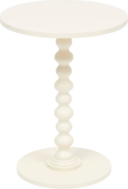 Журнальний столик Atmosphera Alix на декоративній ніжці 38 см Бежевий (3560233525987) - зображення 1