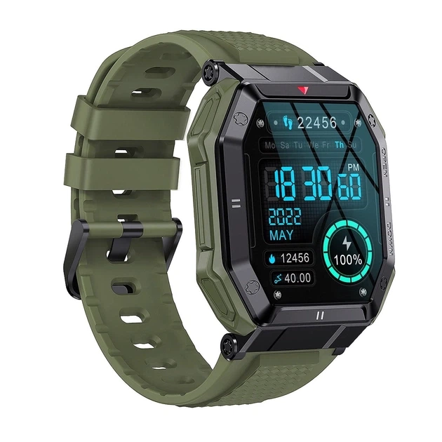 Сенсорний розумний смарт-годинник Smart Sport K55 Green (16071-hbr) - Фото 1 Сенсорний розумний смарт-годинник Smart Sport K55 Green (16071-hbr) - зображення 1
