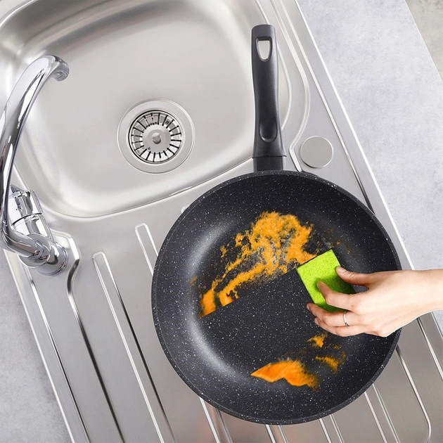 Сковорода Wok Orion Grande гранітна 30 см (8592381146238) - зображення 6