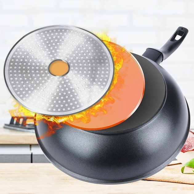 Сковорода Wok Orion Grande гранітна 30 см (8592381146238) - зображення 7