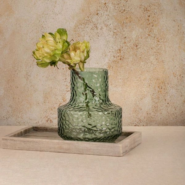 Ваза Homla Lomen скляна Темно-зелена 15 x 18 см (5906496750212) - зображення 4