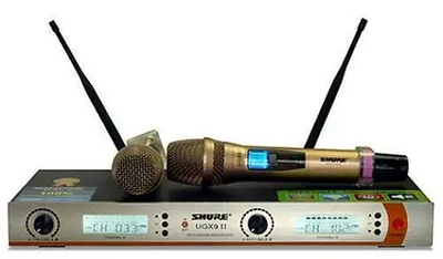Набор микрофонов SHURE UGX вокальные/динамические и блок питания 2 шт. (MX-00006122) - Фото 2 Набор микрофонов SHURE UGX вокальные/динамические и блок питания 2 шт. (MX-00006122) - изображение 2