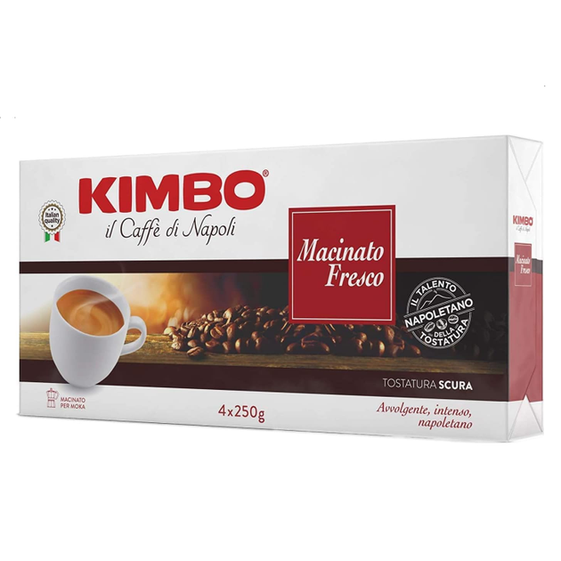 Кофе молотый Kimbo Macinato Fresco (4*250г), 1 кг - Фото 1 Кофе молотый Kimbo Macinato Fresco (4*250г), 1 кг - изображение 1