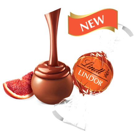 メ*ナ様 【未使用】CONPE10 LINDOR ver.（COLOR：FLAM Цукерки Lindt Lindor Blood Orange з молочного шоколаду з начинкою