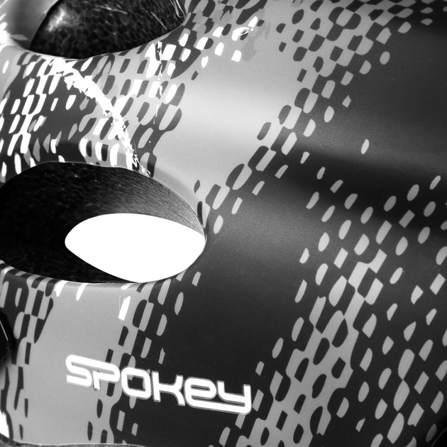 Kask rowerowy Spokey CHECKPOINT z daszkiem szaro-czarny (5902693268918) - obraz 9