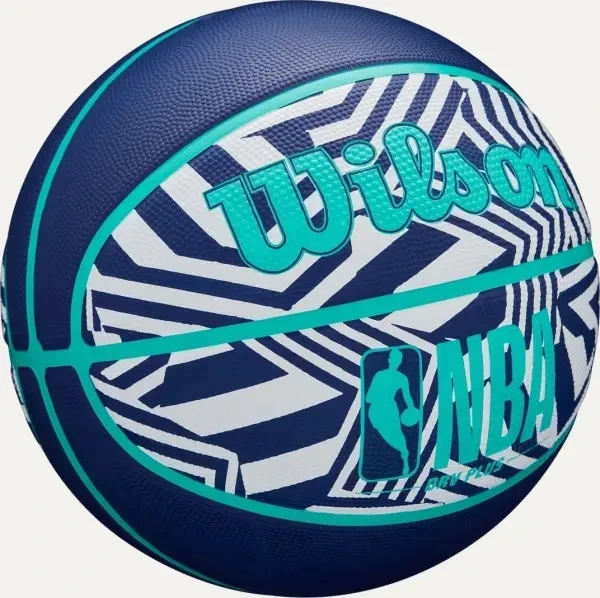 Баскетбольный мяч Wilson NBA DRV PLUS DAZZLE CAMO OUTDOOR INDIGO темно-сине-бирюзово-белый WZ3016102XB6 Размер EU: 6 - изображение 5