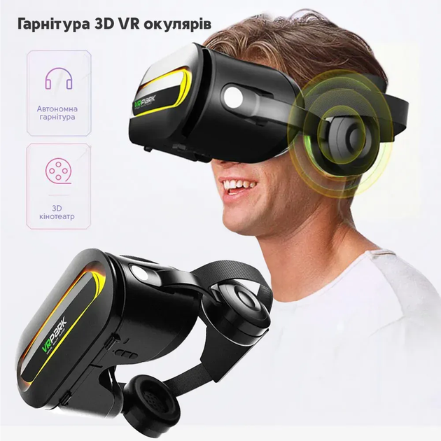 Очки виртуальной реальности для смартфонов VRPark Black (VR-Park-2) - изображение 4