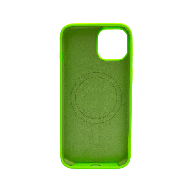 Защитный чехол-накладка Cosmic Silicone Case Magnetic для Apple iPhone 14 Shiny Green (SilMag14-53) - Фото 2 Защитный чехол-накладка Cosmic Silicone Case Magnetic для Apple iPhone 14 Shiny Green (SilMag14-53) - изображение 2