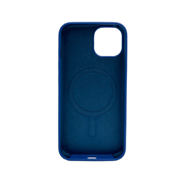 Защитный чехол-накладка Cosmic Silicone Case Magnetic для Apple iPhone 14 Porcelain Blue (SilMag14-74) - Фото 2 Защитный чехол-накладка Cosmic Silicone Case Magnetic для Apple iPhone 14 Porcelain Blue (SilMag14-74) - изображение 2