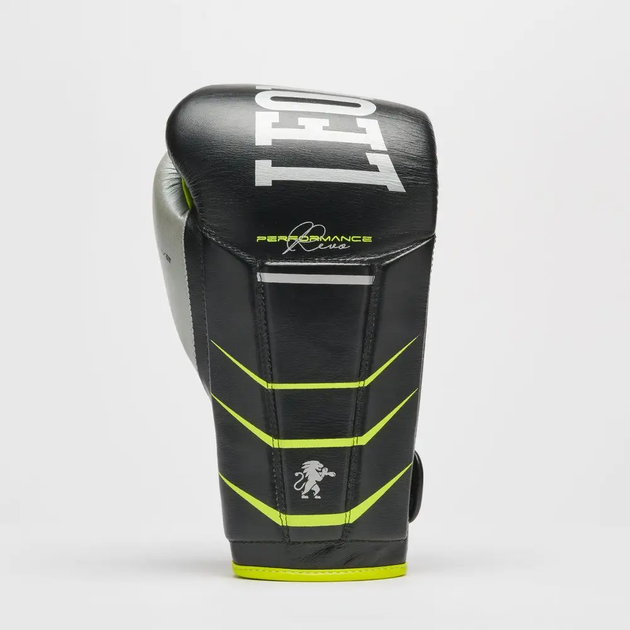 Рукавички боксерські з бинтами Leone GN110F REVO FLUO розмір 14 унцій, чорні - изображение 4