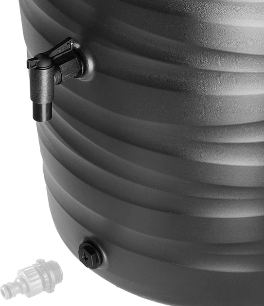 Zbiornik na deszczówkę z podstawką Kadax Maser 240L Antracytowy - obraz 9