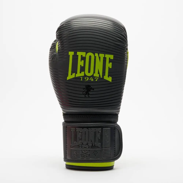 Рукавички боксерські з капою Leone GN313 WAVES розмір 10 унцій, чорно-зелені - изображение 5