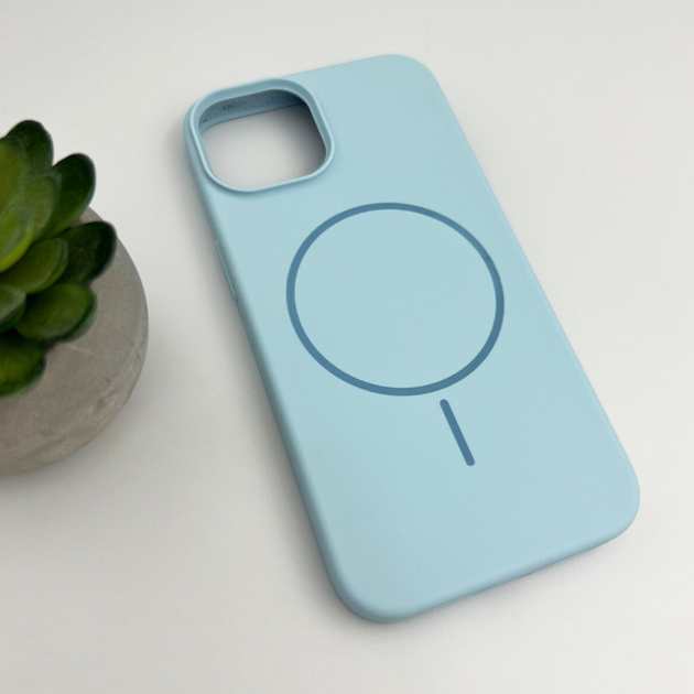Защитный чехол-накладка Cosmic Silicone Case Magnetic для Apple iPhone 11 Sky Blue (SilMag11-45) - изображение 3