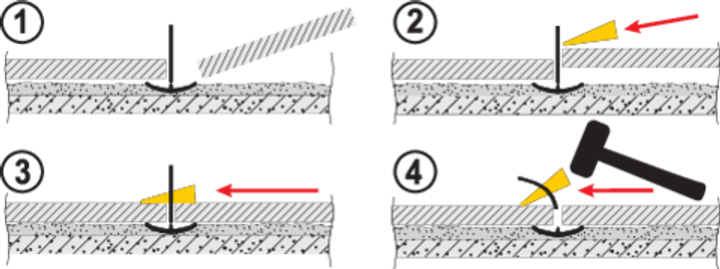 Скоби для вирівнювання плитки VOREL 3 мм 400 шт. 04739 (5906083089596) - зображення 3