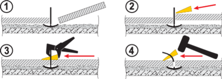 Кліпси для системи вирівнювання плитки VOREL 3 мм 900 шт. 04741 (5906083108327) - зображення 3