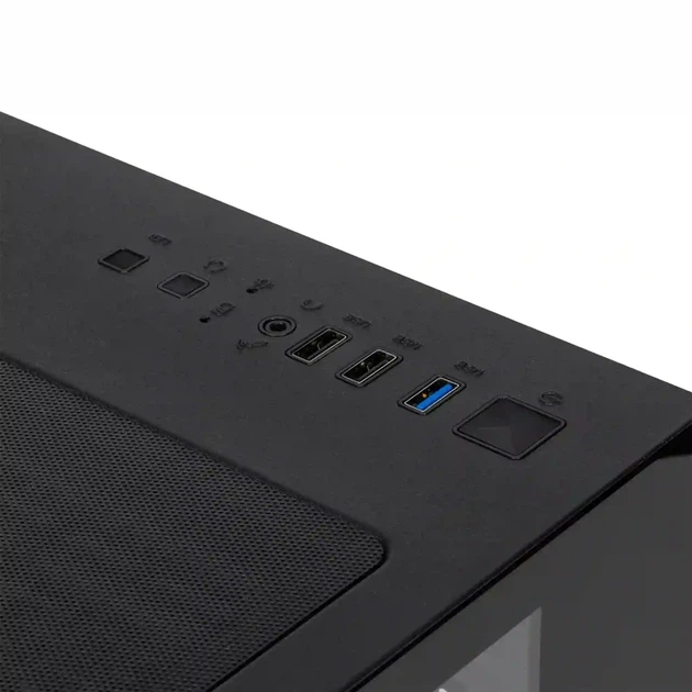 Корпус для ПК Qube Crystal ARGB (CRYSTAL_GBNU3) Black mATX без БЖ - изображение 8