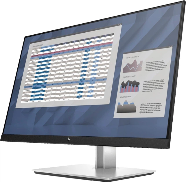 Монітор HP E-Series 27'' E27 G4 68,6cm (1920x1080) (5ms) (1 x HDMI, 1 x VGA, 1 x DisplayPort) (Black) (9VG71AA#ABB) - зображення 2