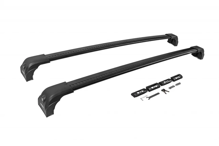 Багажник (поперечины) в штатные места Ecem V3 (2 шт) Чёрный, 145 см для Mazda 5 2010-2018 гг - изображение 3