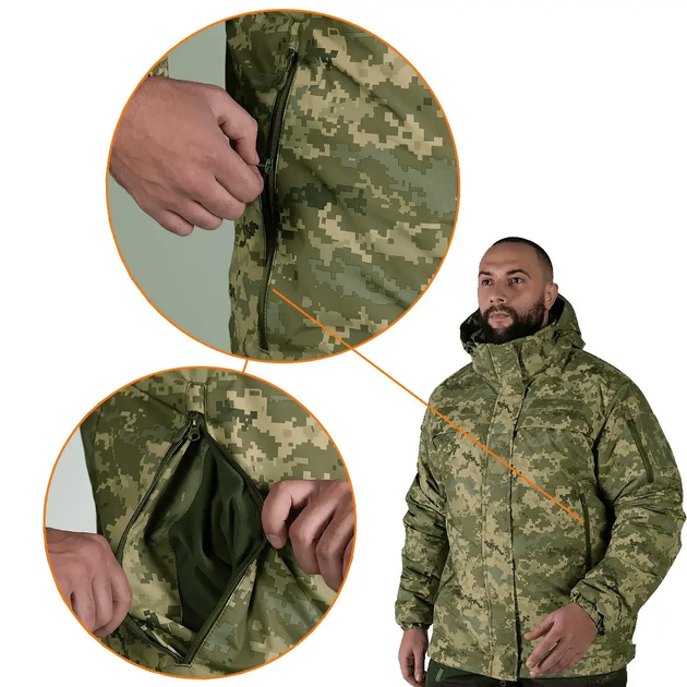 Куртка мужская теплая Patrol System 3.0 7406 Пиксель 2XL (KL1575) - изображение 6