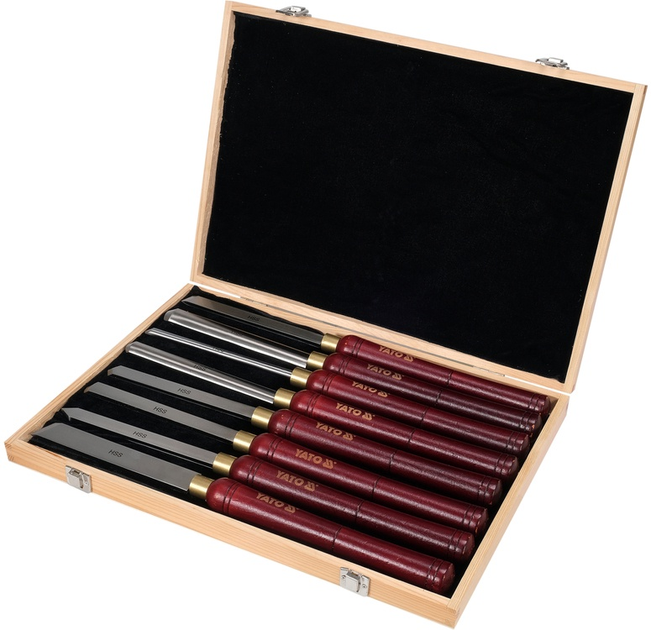 Noże do toczenia drewna YATO YT-62780 8 szt (5906083102714) - obraz 3