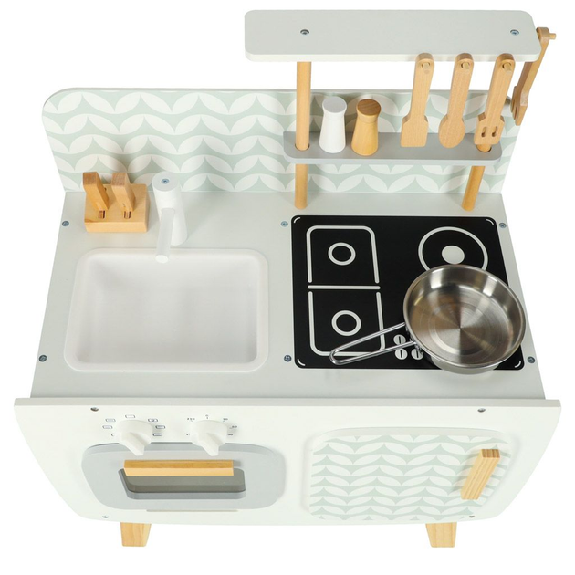 Kuchnia drewniana MDF Lulilo RETRO z akcesoriami 73 cm KX4635 (5903039739246) - obraz 3