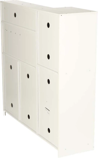 Kuchnia drewniana dla dzieci Lulilo z lodówką światło LED garnki sztućce 80 cm KX4934 (5903039736849) - obraz 4