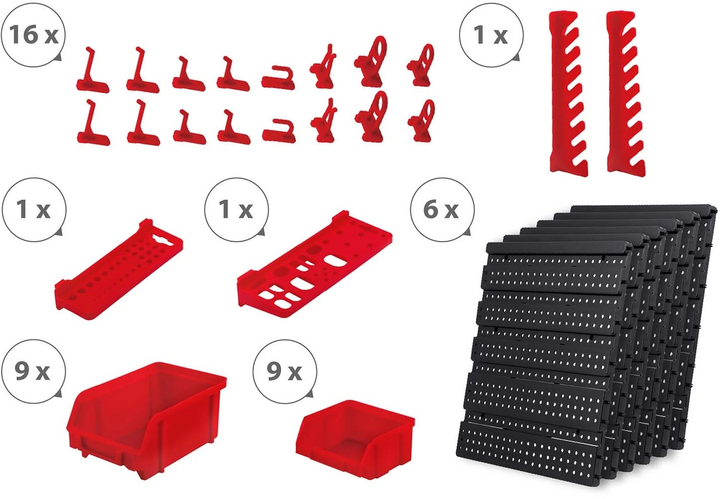Tablica narzędziowa Humberg HM-581 96 x 76 cm (5903890630409) - obraz 9