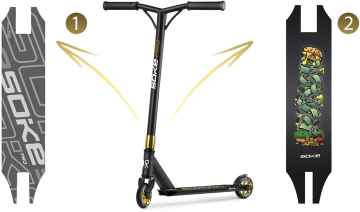 Hulajnoga wyczynowa Soke PRO Gold 1603-801221 (5903890618360) - obraz 5