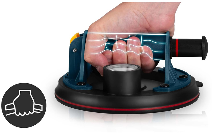 Вакуумна присоска для плиток Humberg HM-161 з насосом до 200 кг (5903890624859) - зображення 9