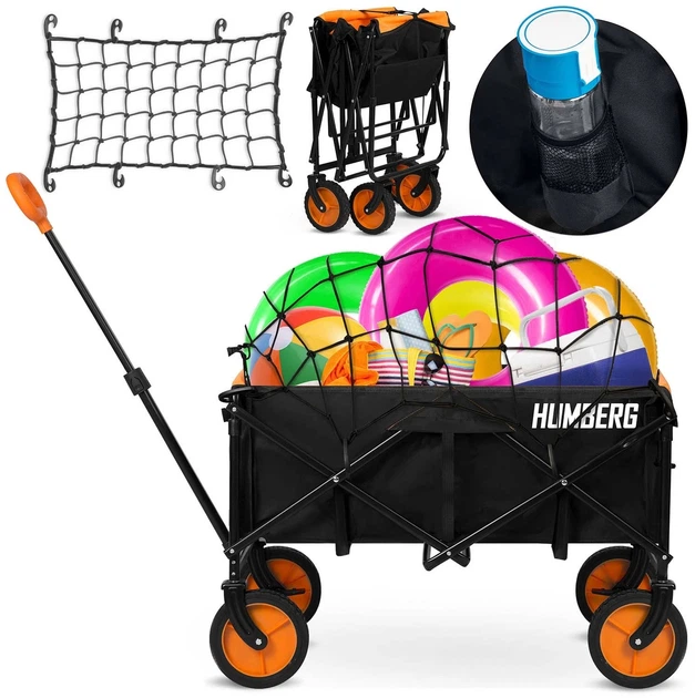 Wózek transportowy Humberg HM-513 składany z siatką 100 l (5903890632014) - obraz 5