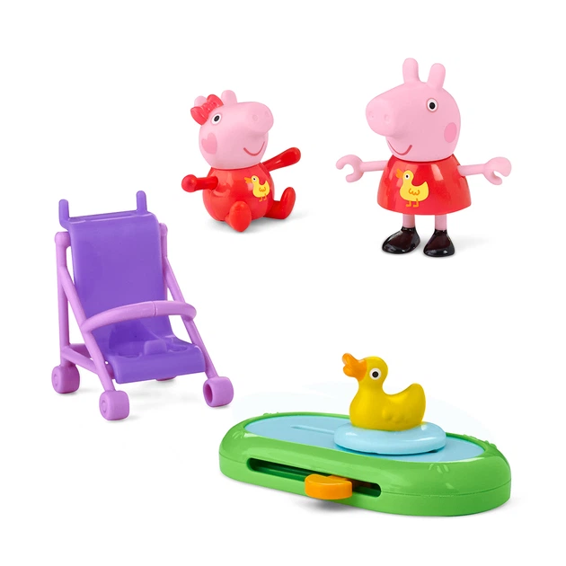 Игровой набор Peppa Pig Моменты с Пеппой Сестрички на прогулке с коляской - Фото 2 Игровой набор Peppa Pig Моменты с Пеппой Сестрички на прогулке с коляской - изображение 2