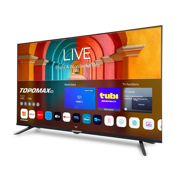 Телевизор Topomax TM32FHSBK 32" Smart TV DVB-T2/S2 Full HD- черный - изображение 2
