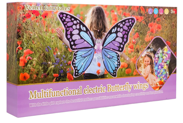 Zestaw do zabawy Interaktywne skrzydła motyla fioletowe ZDZ.D2402-4A (5903864971767) - obraz 1