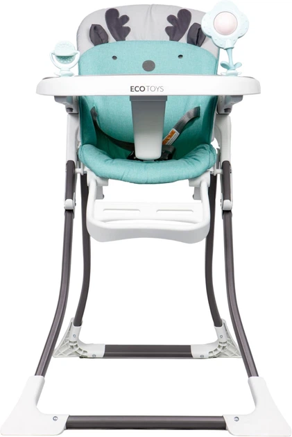 Стільчик для годування EcoToys складний Зелений (5903089066156) - зображення 1