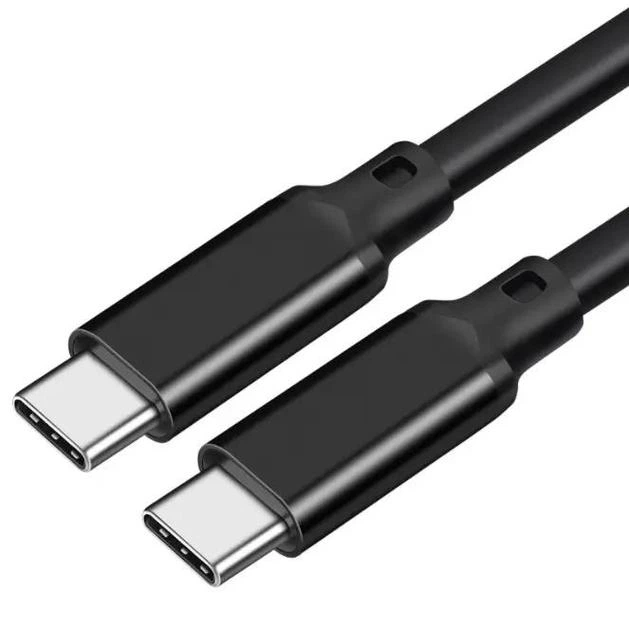 Кабель Lucom Type-C - Type-C 100W (10Gbps) 1 м Black (62.09.8313) - Фото 2 Кабель Lucom Type-C - Type-C 100W (10Gbps) 1 м Black (62.09.8313) - зображення 2