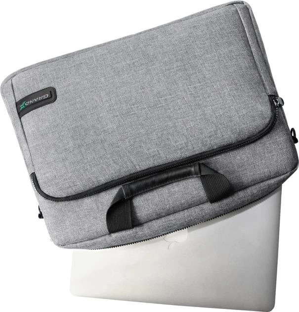 Сумка для ноутбука Grand-X Magic pocket! 14" Grey (SB-148G) - Фото 5 Сумка для ноутбука Grand-X Magic pocket! 14" Grey (SB-148G) - изображение 5
