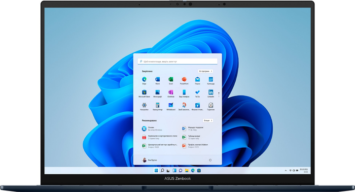 Laptop ASUS ZenBook 14 OLED UX3405CA-PZ217W (90NB14W3-M00860) Ponder Blue - obraz 2