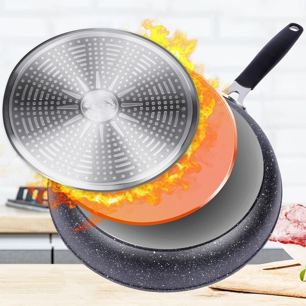 Patelnia Orion Stoner granitowa nieprzywierająca 20 cm (8592381121716) - obraz 6