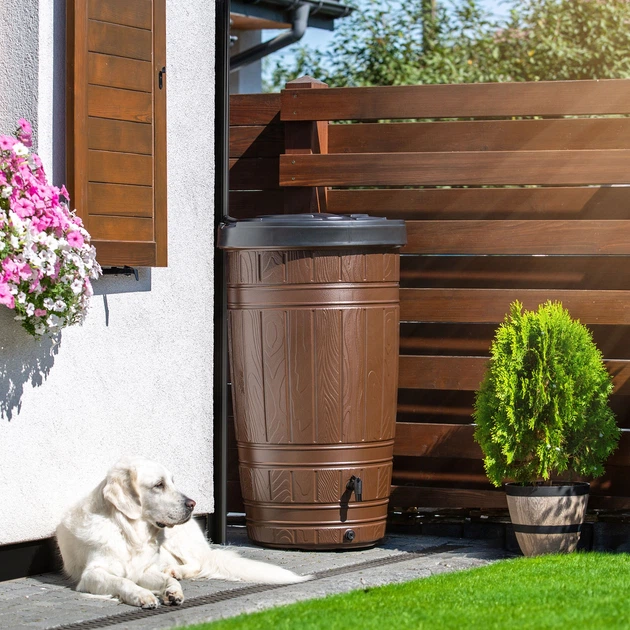 Zbiornik na deszczówkę Kadax Onigo 265L Brązowy - obraz 3