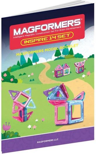Magnetyczny zestaw konstrukcyjny Magformers Zestaw Inspiracja 14 elementów (704001) (8809134367421) - obraz 11
