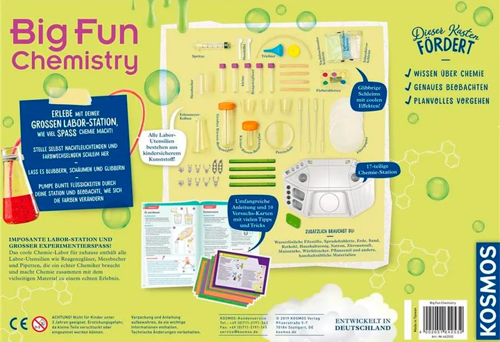 Набір для дослідження Kosmos Big Fun Chemistry Весела хімія (616991) (4002051616991) - зображення 3