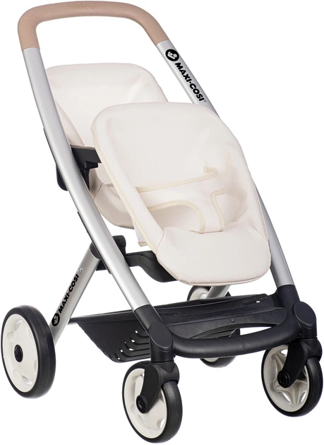 Коляска для ляльок-двійнят Smoby Toys Maxi-Cosi Айворі 54 x 38.5 x 64 см (7600253222) (3032162532225) - зображення 2