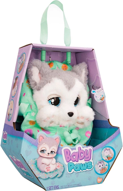 Інтерактивна іграшка Baby Paws Цуценя Хаскі Флоуї (917644IM) (8421134917644) - зображення 1
