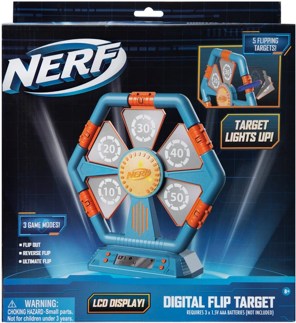 Elektroniczny cel Jazwares Nerf Digital Flip Target (NER0288) (191726402862) - obraz 1