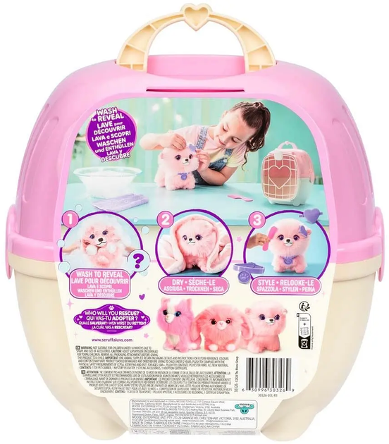 Zabawka‑niespodzianka Moose Scruff A Luvs Kudłata przemiana Pudrowy (630996303269) - obraz 2