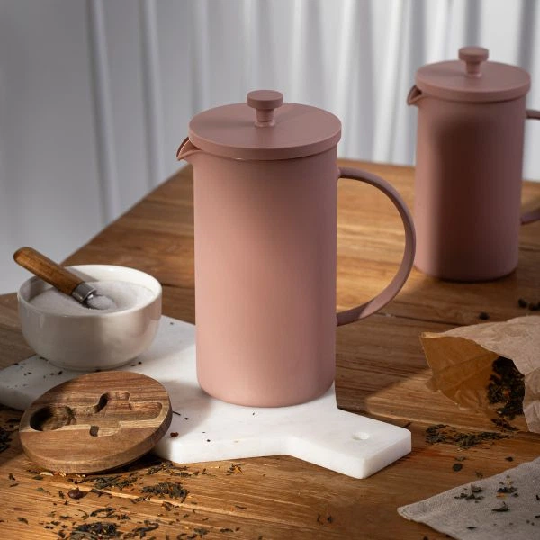 Чайник для заварювання кави і чаю Homla Foggy Рожевий 1 л (5906496716430) - зображення 5