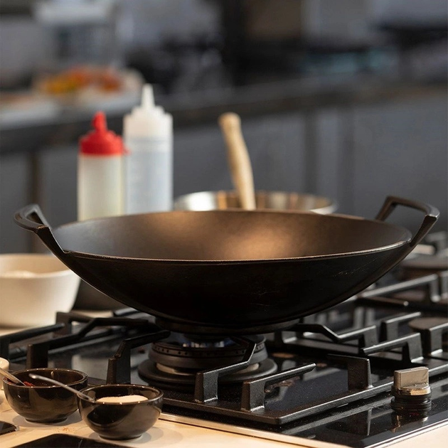 Сковорода Wok Orion Litina чавунна 30 см (8592381157692) - зображення 5